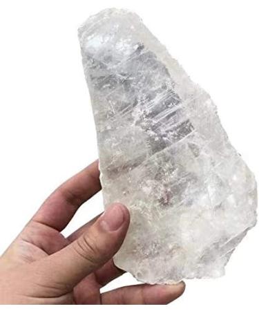 Natural raw Quartz Gypsum White Clear Selenite Crystal Rough Stone for 1pc Obelisk - Buy Online on GoSupps.com