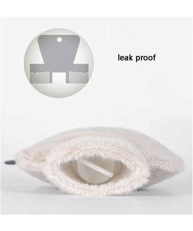 Yuhinn Plush Heat Bottle - 2L Luxury Hand Warmer with Soft Flannel Cover for Heat & Cold Therapy - White - Buy Online on GoSupps.com