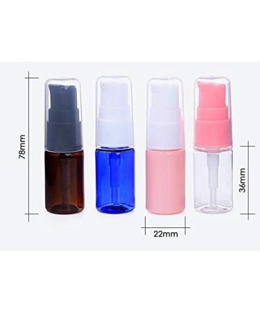 12Pcs 10ml/0.34oz Brown Lotion Pump Bottle with Black Press Pump Head Empty Refillable Makeup Cosmetic Toiletries Liquid Container Dispenser for Emulsion Body Wash Shampoo - Buy Online on GoSupps.com
