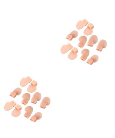 20 pcs Nude Protector Toes Bunions Color Toe Bunion Pinky Men Straightener Correction Spacers Pedicurenude Little Women Relief for Corrector Separators Overlapping Hammer/1671 ( Color : As Shownx2pcs Mediumx2pcs As Shownx2pcs