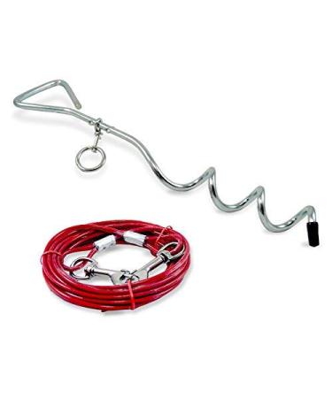 ZD Trading Mooring stake with dog leash 4 meters