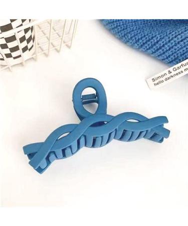 YOOOYOOO Blue Hair Claw Clips - Lightweight Big Strong Hold for All Hair Types - 90's Vintage Jaw Clips for Women & Girls - Includes Organza Storage Bag - Buy Online on GoSupps.com