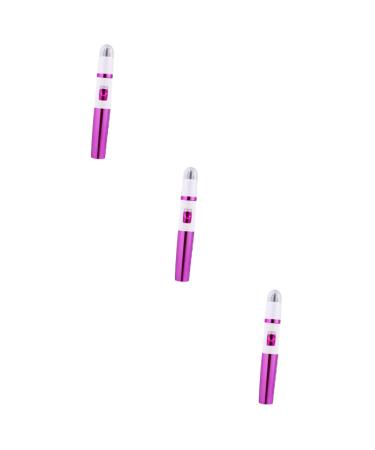 3 Pcs Nose Hair Trimmer Electric Facial Hair Trimmer Hair Remover Pen Shape Trimmer Face Shaver Face Epilator Battery Nose Hair Shaver Face Hair Razor Nose Hair Epilator 12X2X2cmx3pcs Rosyx3pcs