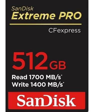 SanDisk 512GB Extreme PRO CFexpress Card Type B - SDCFE-512G-GN4NN - Buy Online on GoSupps.com