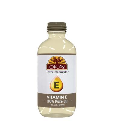 Okay Vitamin E Oil For All Hair Textures & Skin Types  All Natural  1 Fl Oz