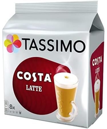 Tassimo Costa Latte Coffee Pods 8 Count - 340g Pack (1 Pack) - Buy Online on GoSupps.com