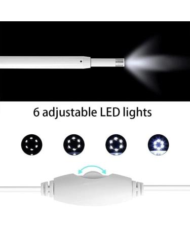 JYYBN Ear Wax Removal Tool with Camera - 6 LED Lights, Ear Scope for Adults, Children, Pets - Yellow - Buy Online on GoSupps.com