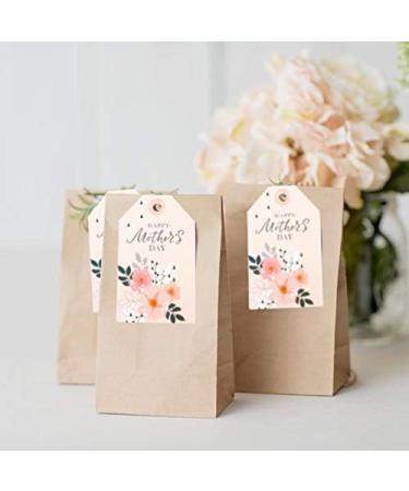WRAPAHOLIC Gift Tags with String - 100PCS Happy Mother's Day Floral Design Paper Tags with 100 Feet Natural Jute Twine for Mother' Day  Party Favors - Buy Online on GoSupps.com