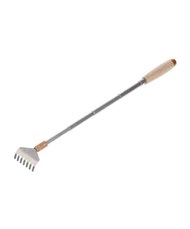 Fomiyes telescopic scrap Massage shaver body massage device metal scratches wood back scratches for women massage tools bags for women's bandages hand massage devices spatula Wenge insertable 18x4.5x2.3cm coffee