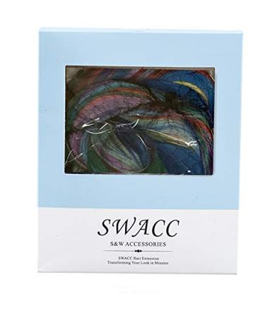 SWACC 22 Pcs Colored Party Highlights Clip in Hair Extensions - Multi-Colors Synthetic Hairpieces - Buy Online on GoSupps.com