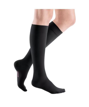 Medi Medive Elegance - 024B511 Knee -length women compression stockings with closed lace |CCL2 |Split ligamer |Black |Gr.I short - Buy Online on GoSupps.com