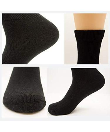Copper Infused Diabetic Socks - Super Stretch Comfort for Men and Women (Black, 2 Pairs) - Buy Online on GoSupps.com
