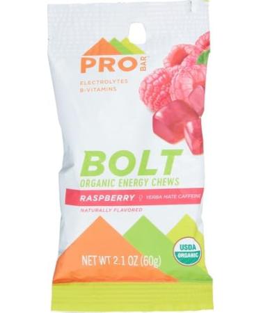 Probar Bolt Organic Energy Chews - Raspberry Flavor 2.1 oz | Natural Energy for Active Lifestyles - Buy Internationally - Buy Online on GoSupps.com
