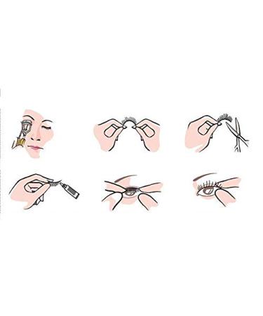 Demarkt 3 Pairs 3D Long Fake Eyelashes - Natural Reusable Eyelash Extensions for Makeup & Cosplay | International Shipping - Buy Online on GoSupps.com