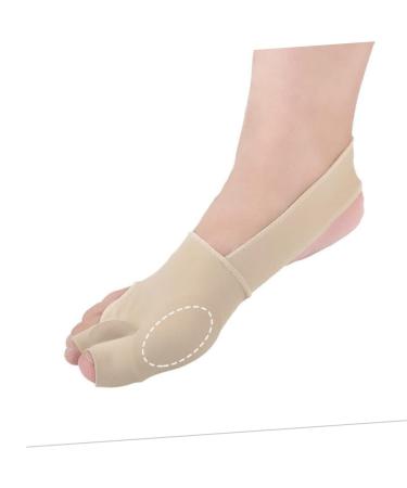 Healeved Bunion Separator Sleeve - 3 Pairs Orthotic Straighteners for Hallux Valgus - Beige, 3pcs Medium - Buy Online on GoSupps.com
