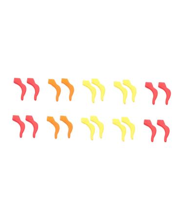 Lurrose 24-hour glasses made of silicone ironing tips for glasses glasses made of silicone round glasses holder glass holder anti-glass holder glasses frame earplugs Student pebble gel