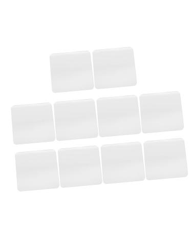 COHEALI 10pcs Sheets Self-Adhesive Square Lens Mirrors Square Mirror DIY Acrylic Sticker Removable Crafts 3D 5X5cm A