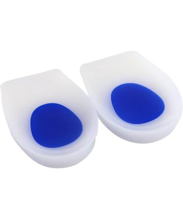Buy Silicone Oblique Heel Pads for Men & Women - Shock Absorbing Two-Color Design - Size L (40-45) - Blue - Buy Online on GoSupps.com