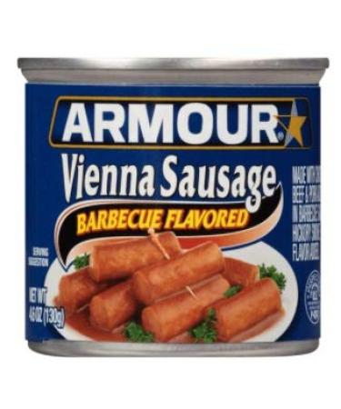 Armour Vienna Sausage Variety Pack - Original, Jalapeno, Smoked, Barbecue, Bourbon BBQ - 4.6 oz Cans (Pack of 5) with Mini Spatula - Buy Online on GoSupps.com