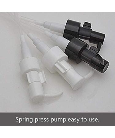 2PCS 60ML/2oz Empty Glass Lotion Pump Bottle Jars with Black Pump Top and Locking System Cosmetic Makeup Packing Storage Container Dispenser for Essential Oil Emulsion Essence Toiletries Toner Liquid - Buy Online on GoSupps.com