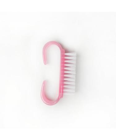 Mistero Milano Mini dust brush - nail cleaning brush with handle - fingernail peeling cleaning brushes - manicure dust brush pedicure - scrubbing tools for toes and nails - 1 piece