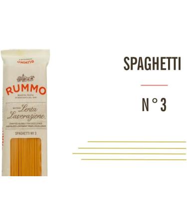 Rummo Spaghetti No. 3 Authentic Italian Pasta Made with Durum Semolina Wheat 500g (Pack of 1) - Buy Online on GoSupps.com