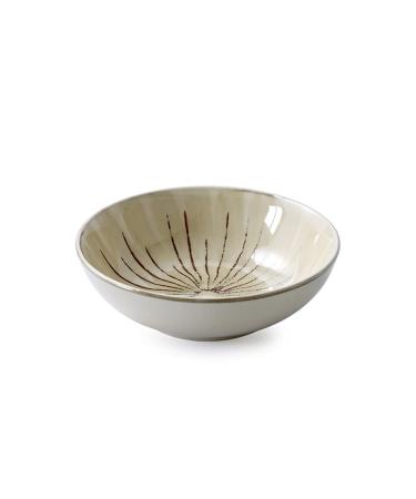 Salad Bowl Ceramic Bowl Ice Powder Bowl Ramen Bowl Fruit Salad Bowl Open Dish Bowl Single Personality Line Pasta Bowls (A)