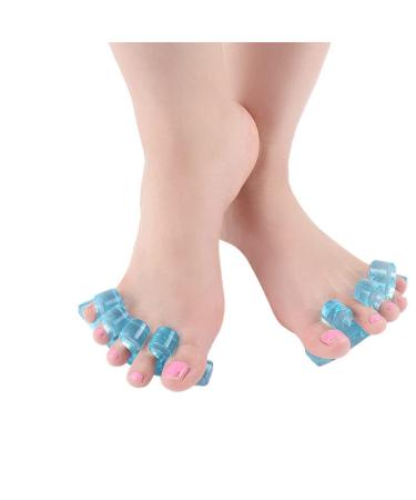 Silicone Toe Separators for Pedicures - 3 Pairs Straightener Spacers for Bunions - Blue Silicone Gel Orthotics for Men and Women - Buy Online on GoSupps.com