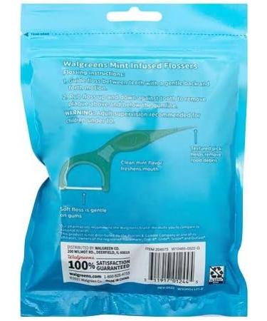 Buy Walgreens Mint Infused Flossers 90 Ct (2 Packs) - Enhance Oral Care | Shop Internationally - Buy Online on GoSupps.com