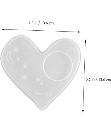STOBOK 2pcs Coaster Mold DIY Silicone Mold Silicone Coaster Resin Molds Simple Mold Gummie Molds Zip Pull Silicone Molds Simple DIY Mold Silica Gel Crystal Candle Holders White Whitex2pcs 13.6X13CMx2pcs - Buy Online on GoSupps.com