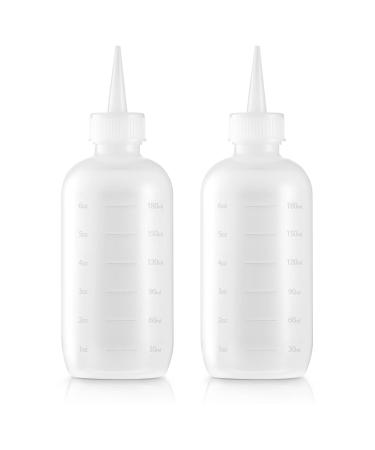 Bar5F Applicator Bottles, 6 Ounces, Translucent, Pack of 2