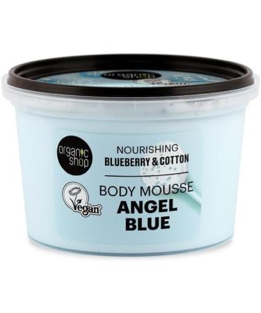 Organic Shop Angel Blue Nourishing Body Mousse - Blueberry & Cotton 250ml - Buy Online on GoSupps.com