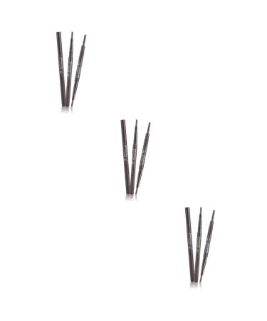 Ipetboom 3pcs 2 1 Brow Brush Eyebrow Pencil Waterproof Eyebrow Pencils Makeup Tools Double Head To Rotate