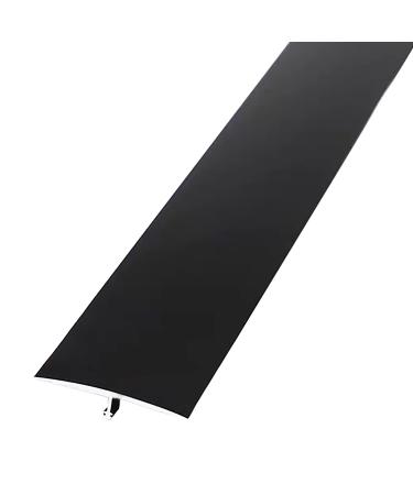 1.6 Inch Wide Indoor Narrow Floor Strip Matte Carpet Trim Transition Strip Easy to Install Thresholds Reducer Ramp for Front Door Doorways (Color : Black Size : 140cm/55.1in) Black 140cm/55.1in