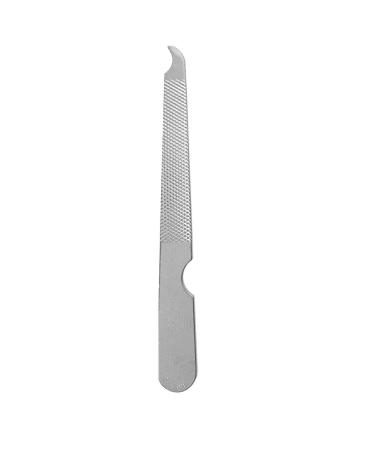 Nail File Stainless Steel Double Side Nail File Silver Stainless Steel Double-Sided Nail File Trim Manicure Tool for Hand and Foot Care in Nail Salon Silver