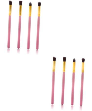 OHPHCALL 8 Pcs Eye Make-up Brush Kit Synthetic Hairs Brushes Foundation Makeup Brushes Eyeshadow Stick mediumx2pcs Pink+goldx2pcs - Buy Online on GoSupps.com