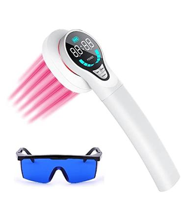 LASTEK Upgraded Portable Pain Relief Device 13 x 650nm+4x 808nm Red Light Therapy for Shoulder Back Muscle Knee Joints Pain Safe Harmless