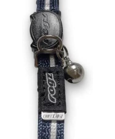 Rogz AlleyCat Safety Collar - Dark Blue | Breakaway & Weight-Adjustable - Buy Online on GoSupps.com