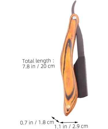 Minkissy Folding Travel Razor - Professional Cutthroat Shaving Razor with Rustproof Steel & Wood Handle - Buy Online on GoSupps.com