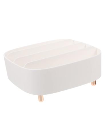 Alipis Box Makeup Storage Box Makeup Eyeshadow Makeup Blush Vanity Drawer Organizer Vanity Desk Storage Eyeshadow Pallet Organiser Loose Powder Holder Eyeshadow Palettes Organizer Divider White 20.6X20X8.6CM