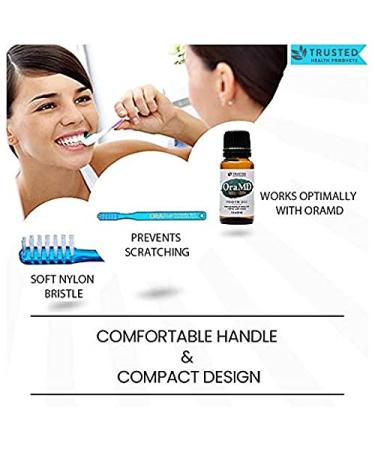 OraMD Soft Bristles Toothbrush - Dr. Charles C. Bass Design for Sensitive Teeth - Gentle Nylon Bristles - Adult Oral Care (Pack of 6) - Buy Online on GoSupps.com