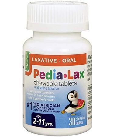 Fleet Pedia-Lax Watermelon Chewable Laxative Tablets - 30 Count - Buy Online on GoSupps.com