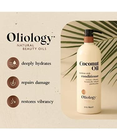 Oliology Coconut Oil Shampoo Nutrient Rich Shampoo Restores Damaged & Lifeless Hair | Botanically Infused | Provides Intense Shine | Nourishing | Made in USA Paraben Free & Cruelty Free (32 oz) - Buy Online on GoSupps.com