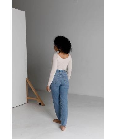 Almere Women's Long Sleeve Seamless Top - Contour Double-Lined Basic Top - X-Small Cream - Buy Online on GoSupps.com