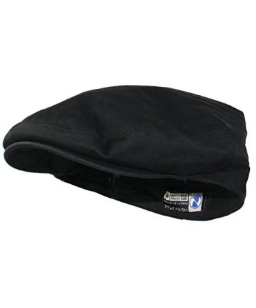Ted & Jack - Street Easy Traditional Solid Cotton/Polyester Newsboy Cap Large Black