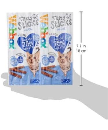 Webbox Cats Delight Tasty Sticks with Cod 6 x 30g Tasty Sticks with Cod 180 g (Pack of 1) - Buy Online on GoSupps.com