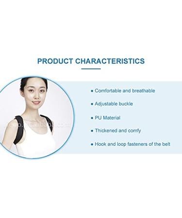 Nebula Voyager Back Posture Corrector | Adjustable Shoulder Brace for Men & Women | Black Medium | Improve Posture & Comfort - Buy Online on GoSupps.com