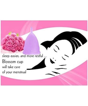 Blossom Menstrual Cup - Eco-Friendly Reusable Silicone Period Cup (Small Purple) | Say Goodbye to Tampons - Buy Online on GoSupps.com
