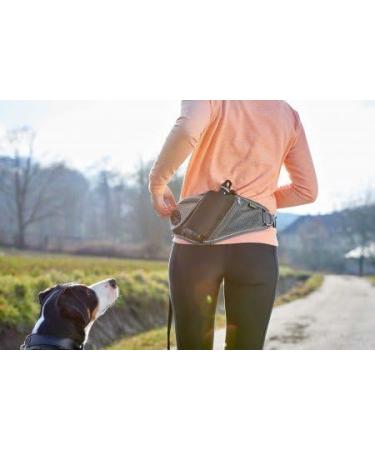 HUNTER Jasper Anti-Jerk Leash & Jogging Belt - Shock Absorber Reflective Red/Black & Red/Grey - One Size | Buy Internationally - Buy Online on GoSupps.com