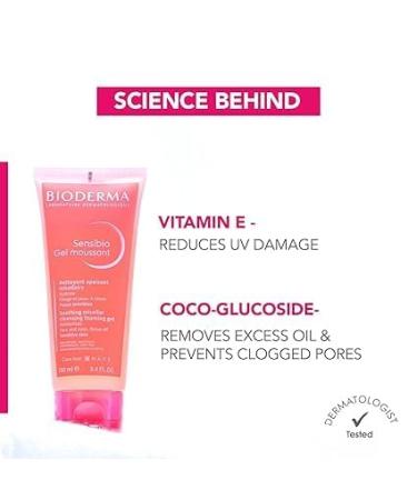 Gentle Soothing Micellar Cleansing Foaming Gel for Sensitive Skin - 500ml | Hydrating & Gentle Cleanser - International Shipping Available - Buy Online on GoSupps.com